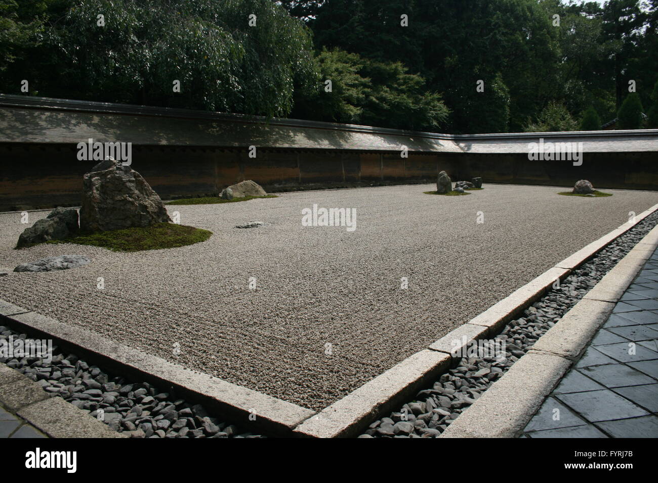 Zen Buddhist garden in Kyoto, Japan Stock Photo - Alamy
