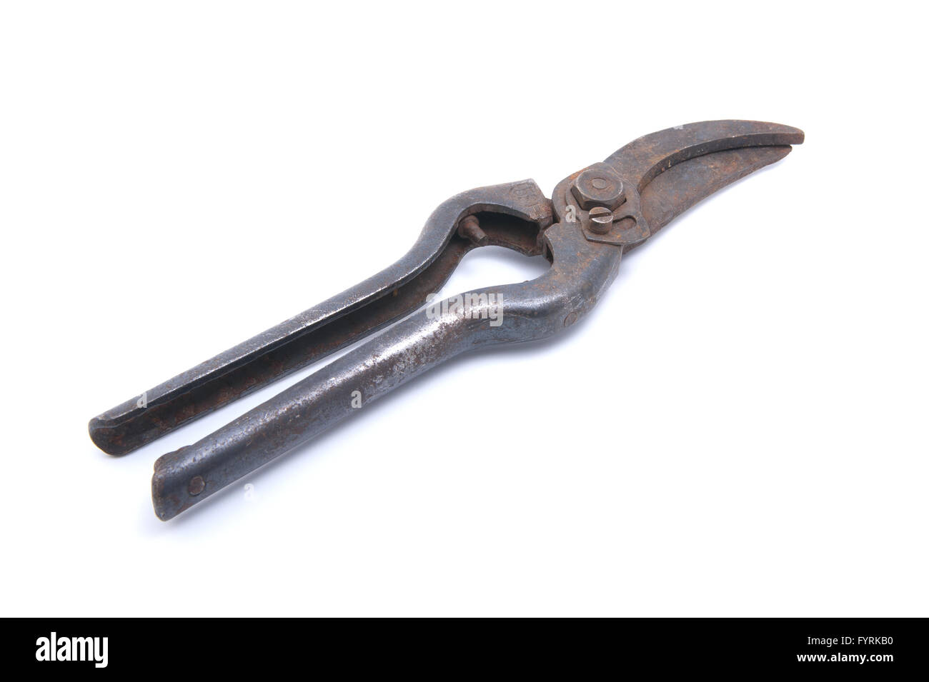 https://c8.alamy.com/comp/FYRKB0/old-rusty-garden-pruner-FYRKB0.jpg