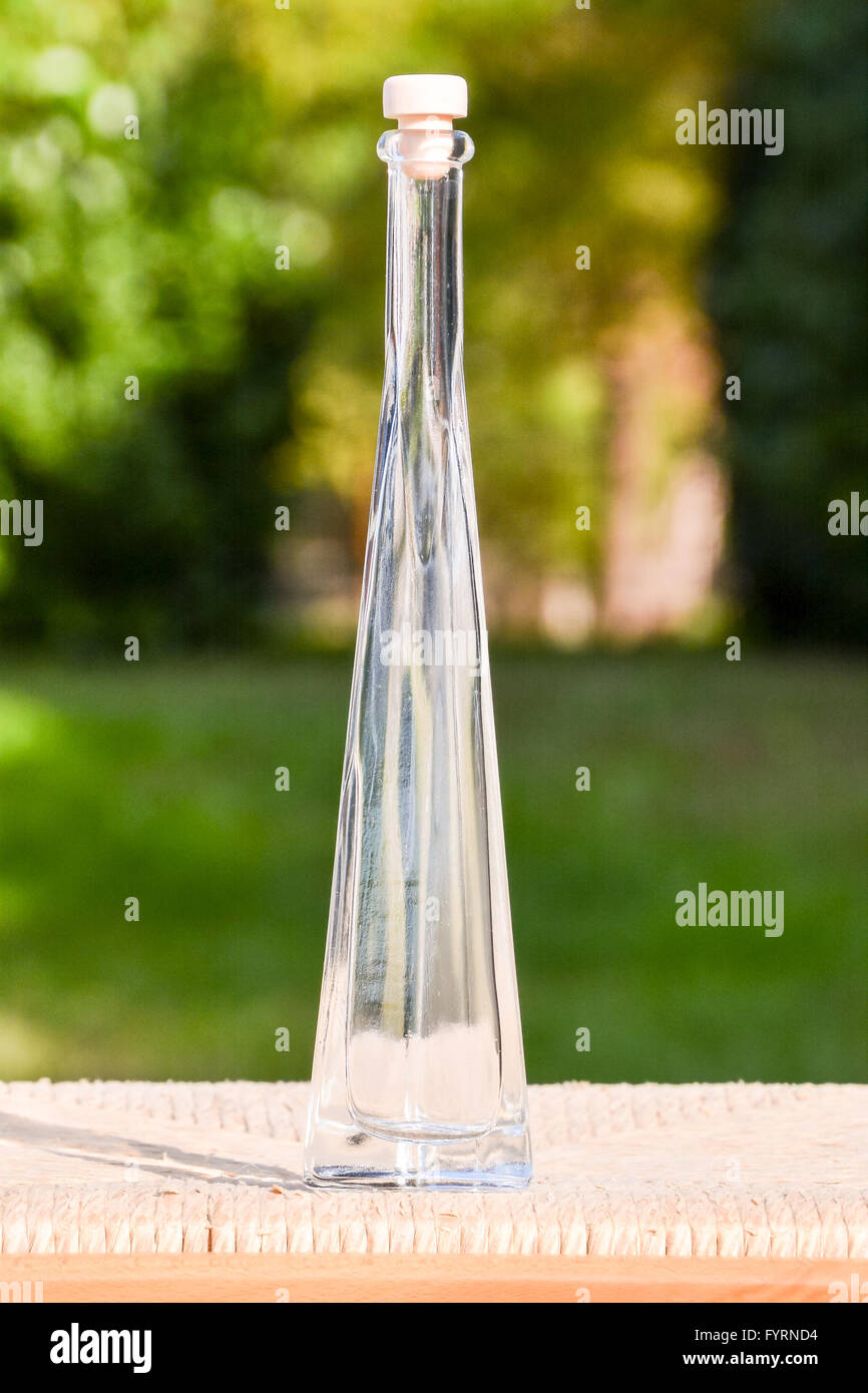 Vintage Old Fashioned Glass Bottle Stock Photo Alamy