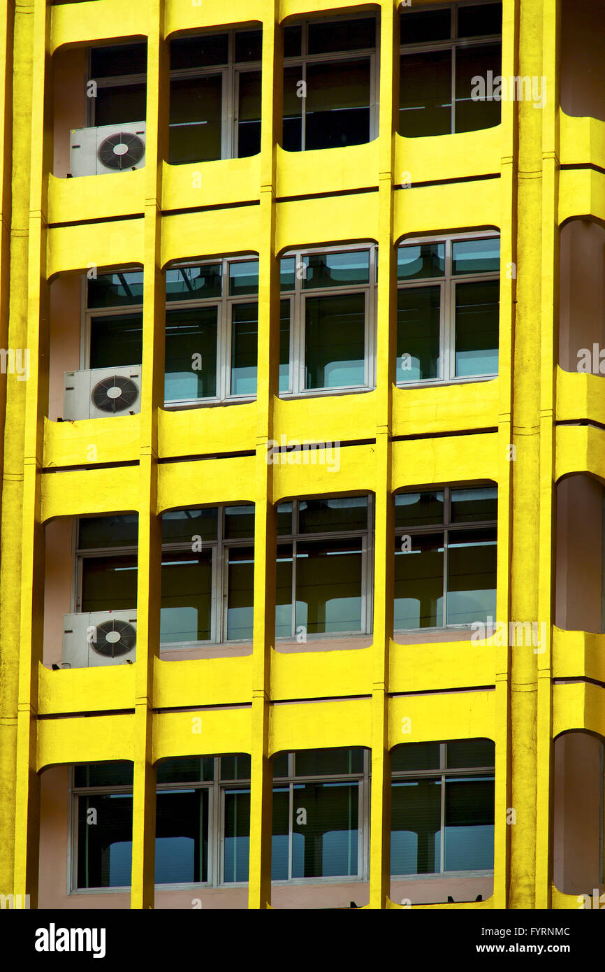 bangkok terrace thailand office yellow palaces fan Stock Photo - Alamy