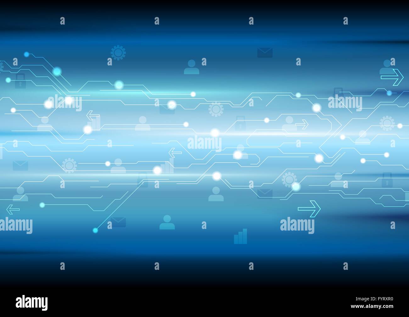 Blue tech abstract background with circuit board Stock Photo Alamy