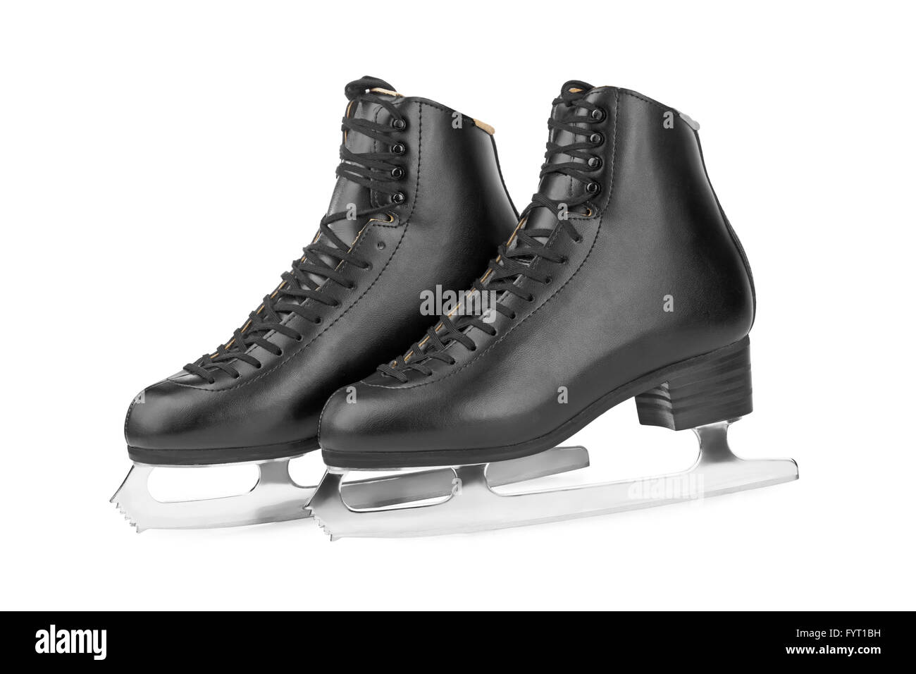 Black figure skates Stock Photo Alamy