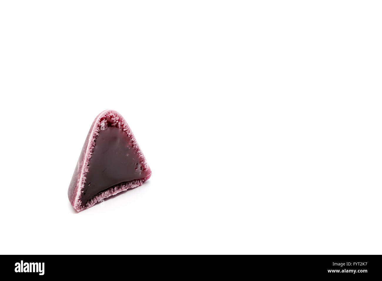 This pyramid shape of an cuberdons is a very tasty candy from Ghent Stock Photo