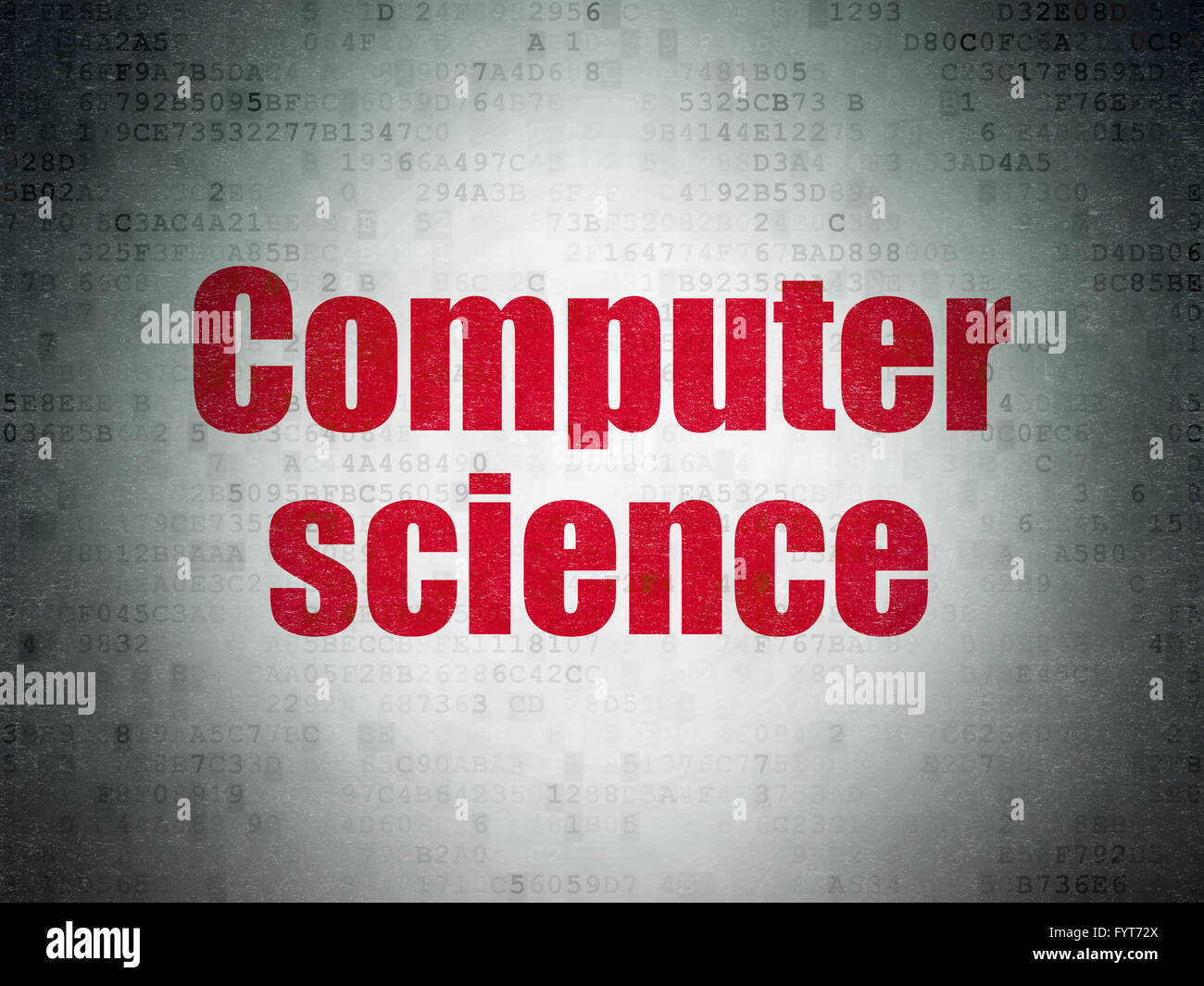 Science concept: Computer Science on Digital Data Paper background ...