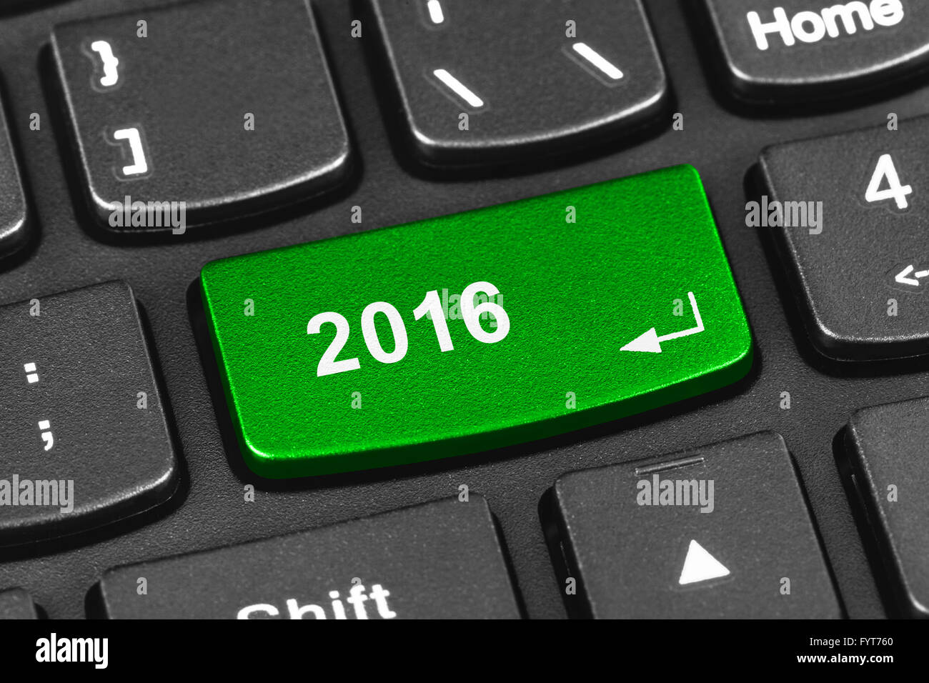 Computer notebook keyboard with 2016 key Stock Photo - Alamy