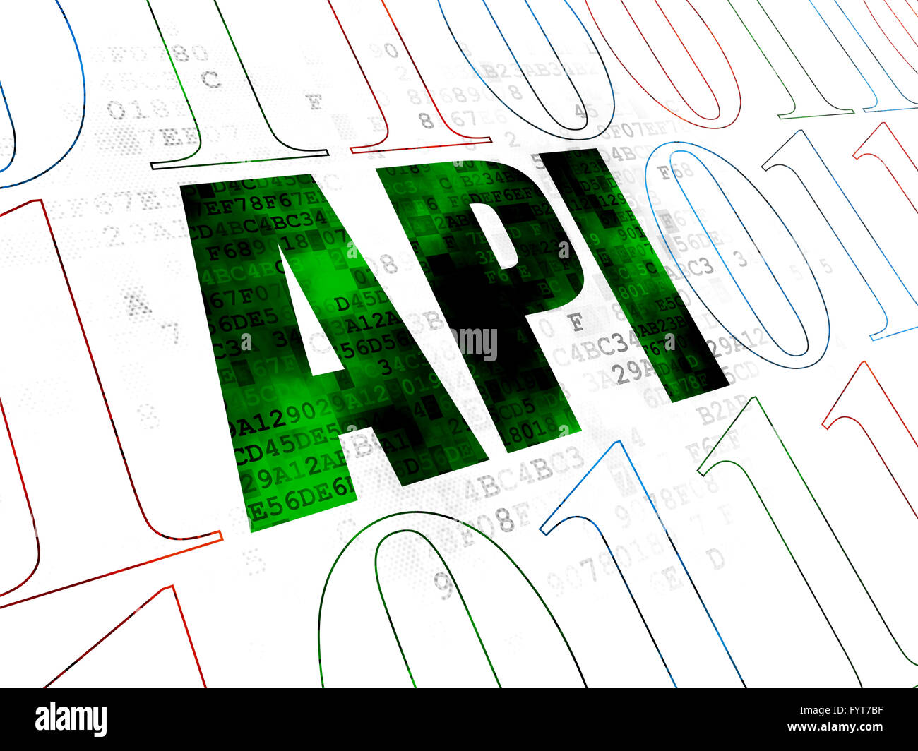 Software concept: Api on Digital background Stock Photo - Alamy
