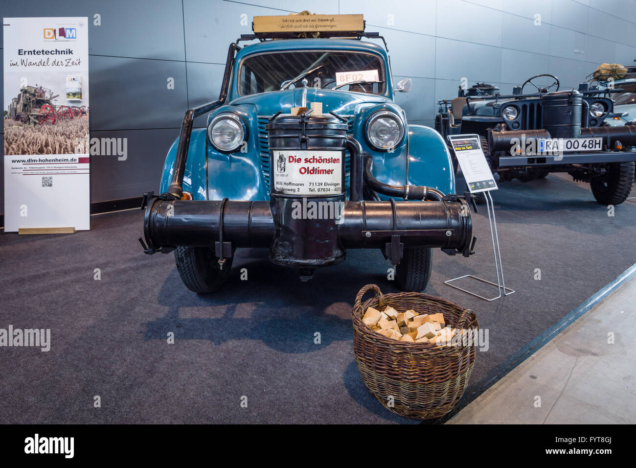 Compact car Opel Olympia OL38, 1938 with wood gas generator by Zanker, 1942  Stock Photo - Alamy