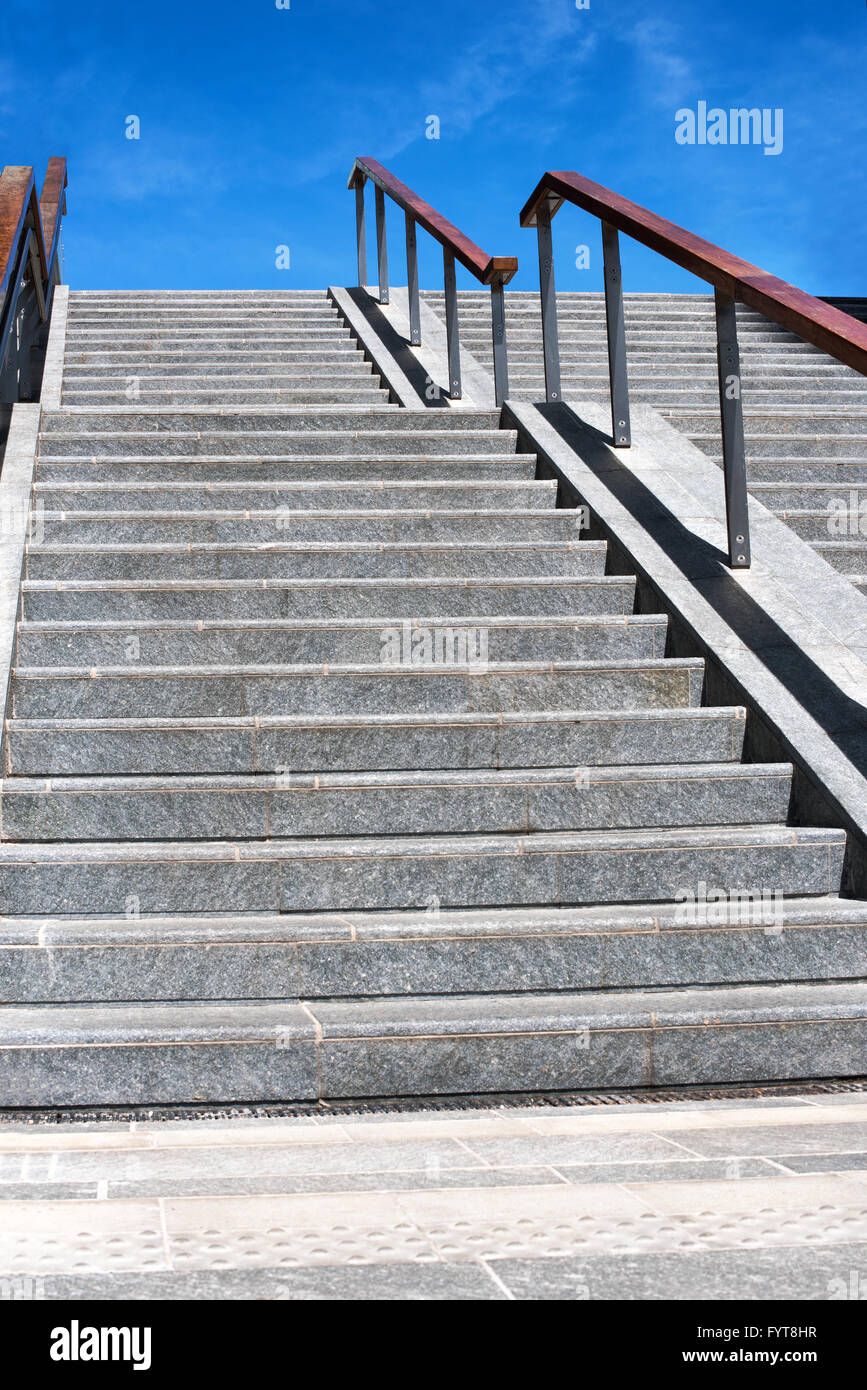 Exterior Urban Concrete Staircase Stock Photo Alamy