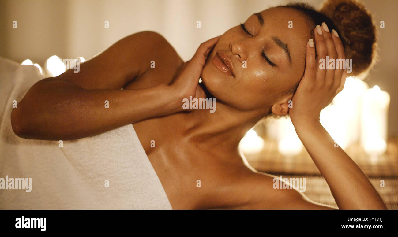 Woman With Perfect Skin And Face Stock Photo