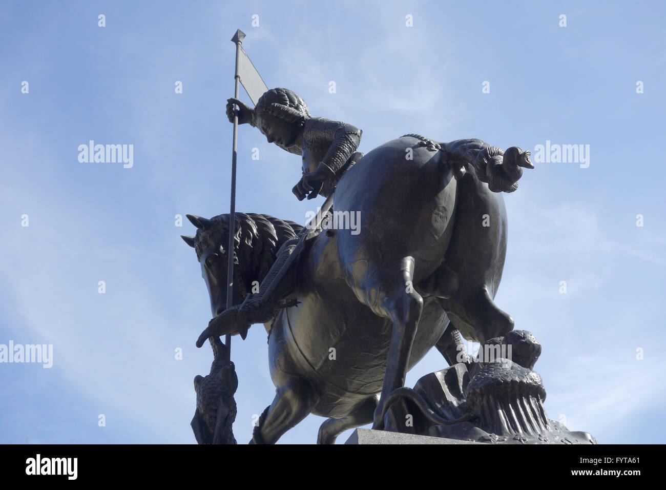 Prager burg prager statue historisches denkmal hi-res stock photography ...