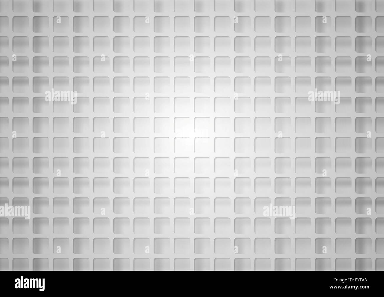 Grey geometric square mesh with shadow Stock Photo