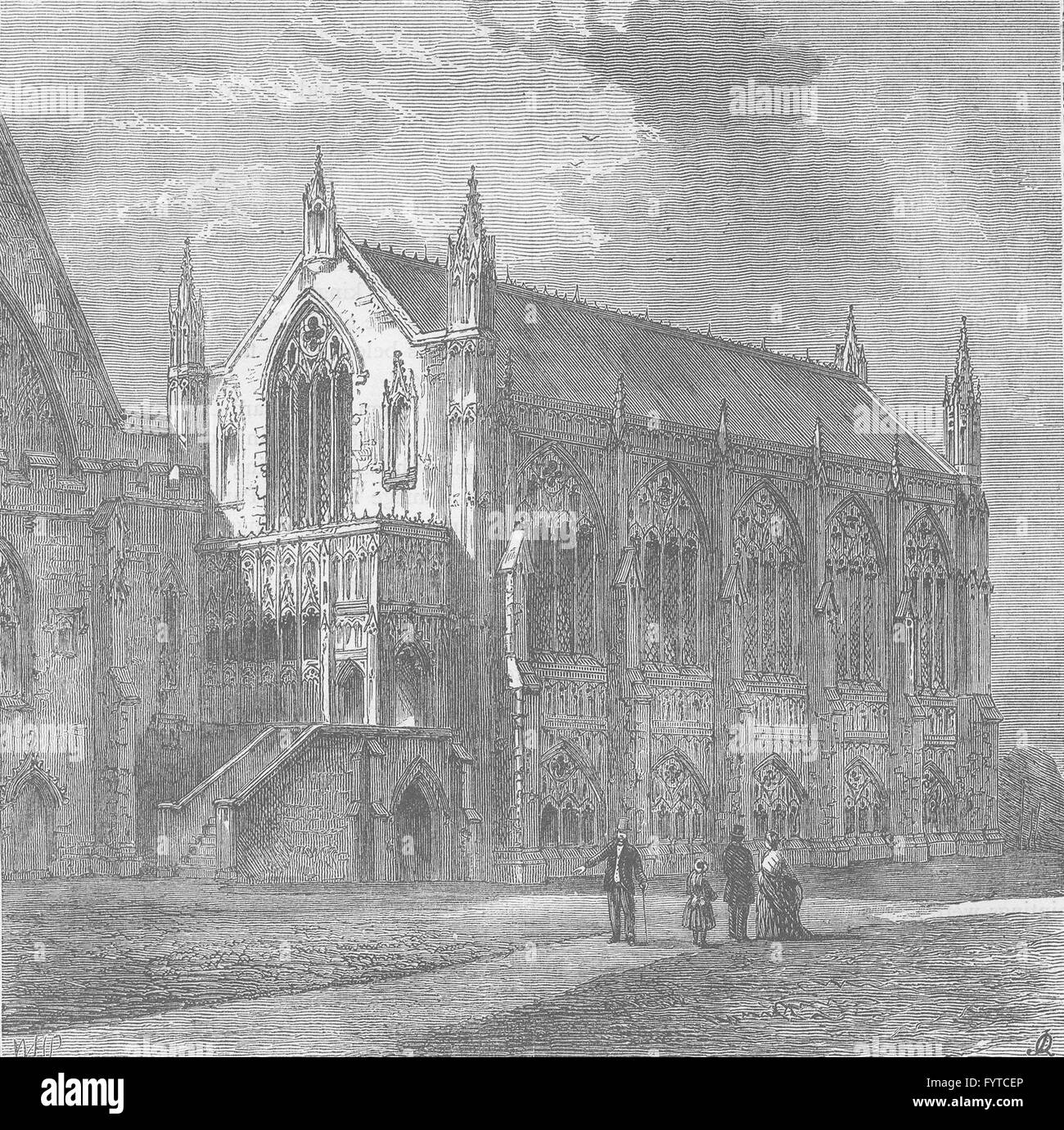 THE ROYAL PALACE OF WESTMINSTER: St.Stephen's chapel, 1830. London ...