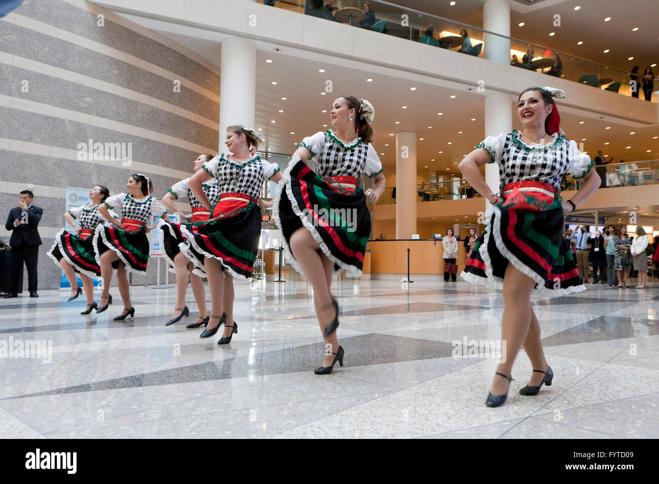 European traditional folk dancers - USA Stock Photo