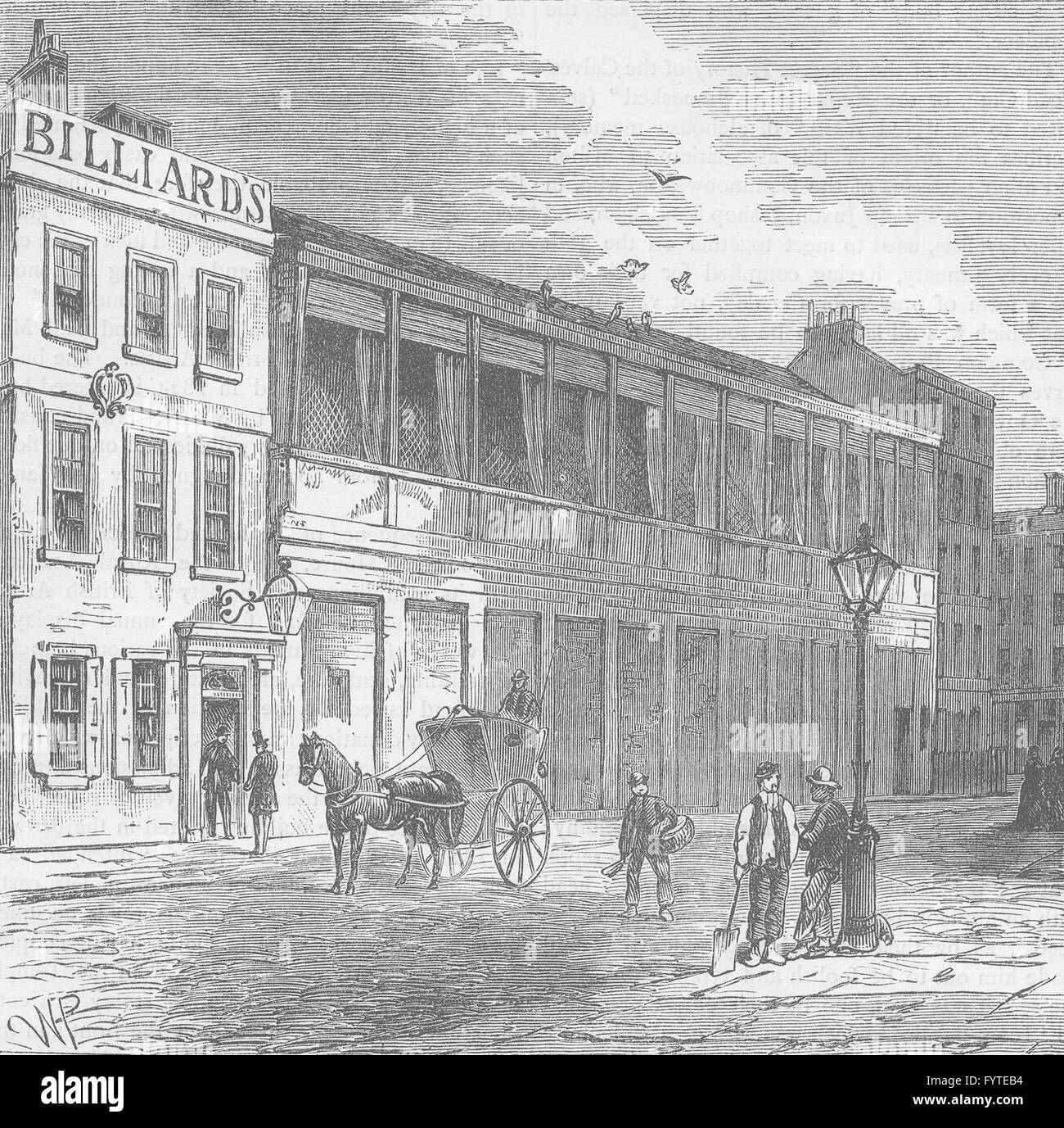 JAMES STREET The old tennis Court, near the Haymarket. London, print