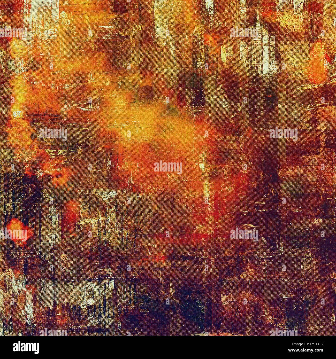 Background with dirty grunge texture, vintage style elements and ...