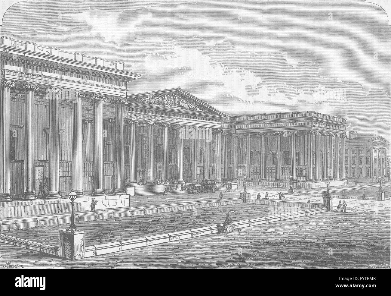 London front british museum hi-res stock photography and