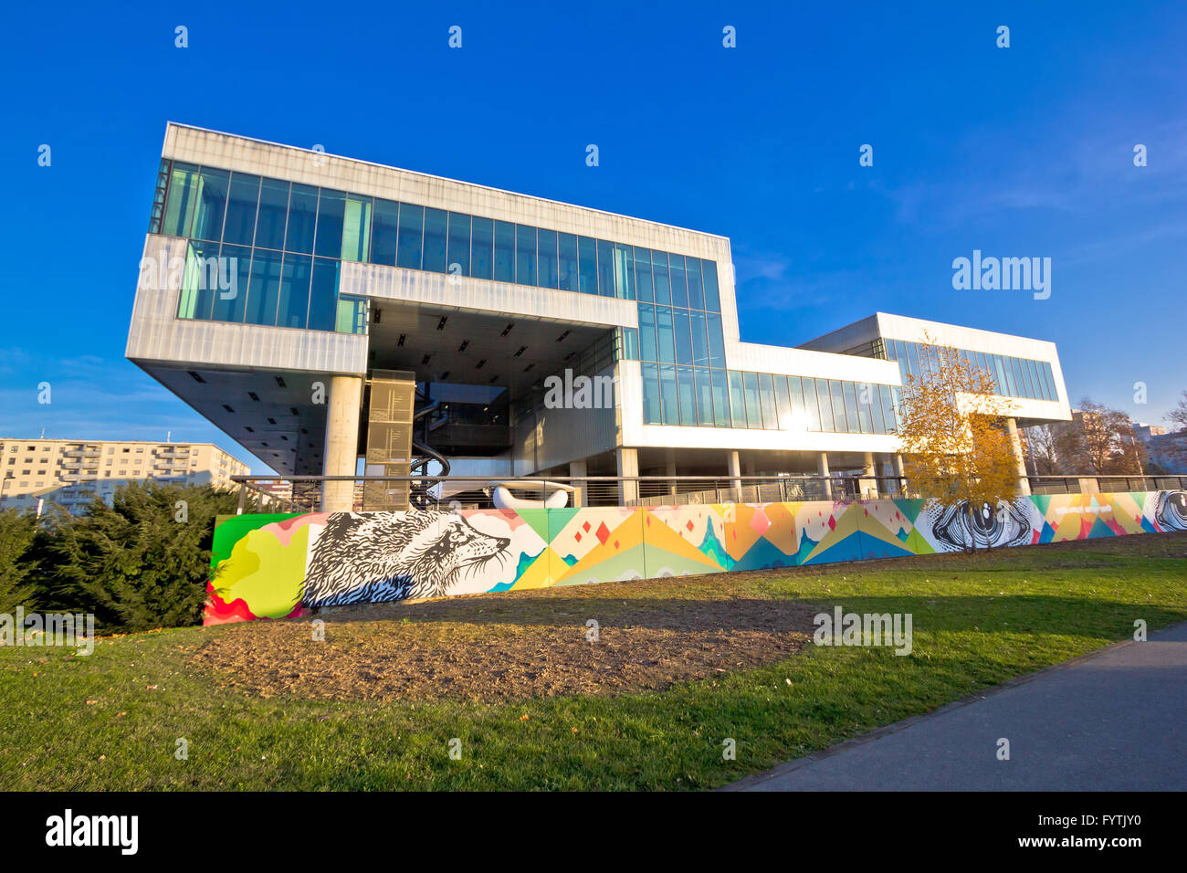Museum of contemporary art in Zagreb Stock Photo