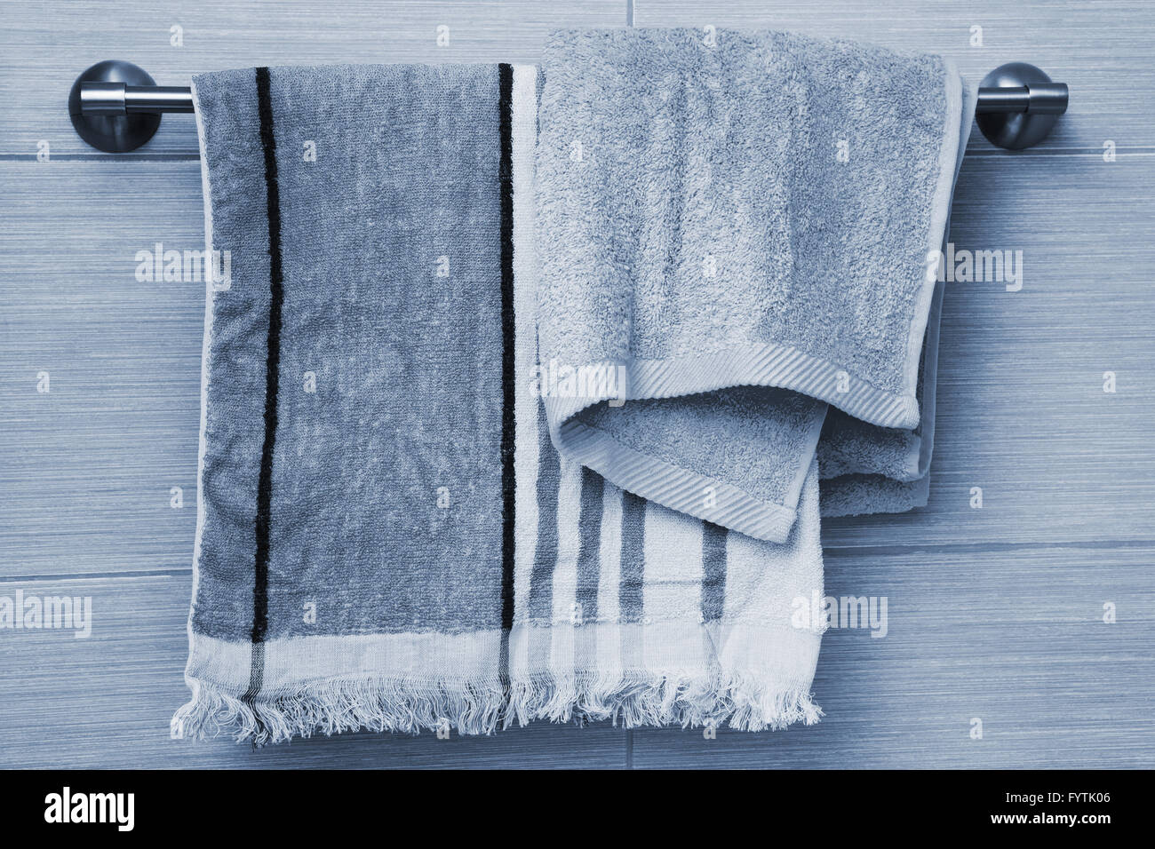 Towels on rail wall hi-res stock photography and images - Alamy