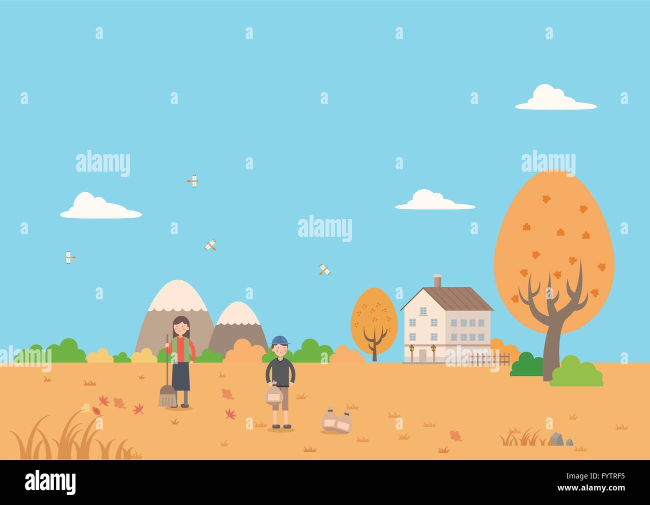 Autumn landscape 007 Stock Vector Image & Art - Alamy