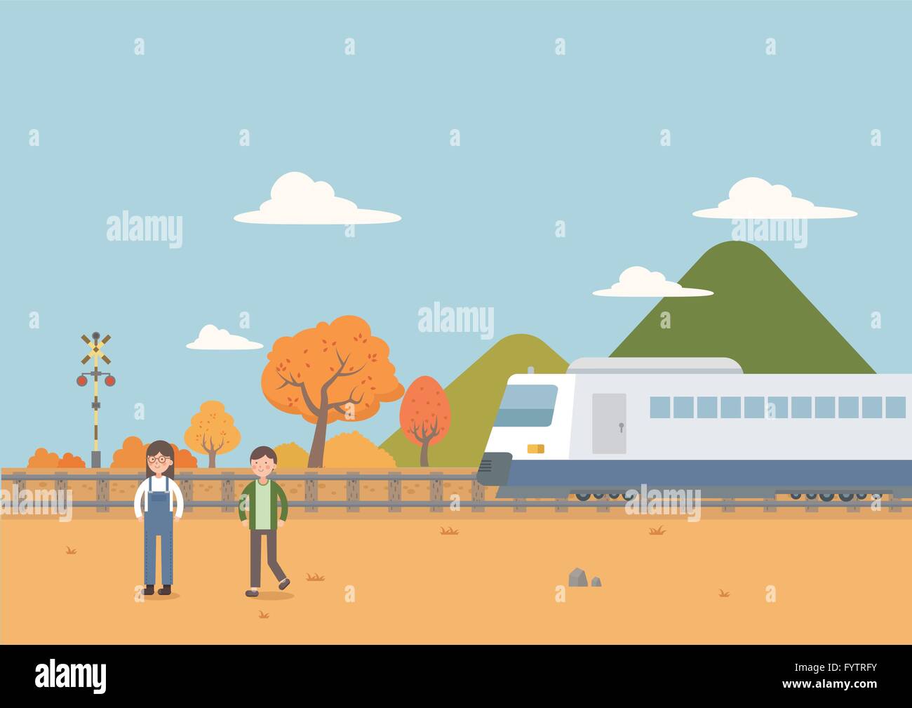 Autumn landscape 010 Stock Vector Image & Art - Alamy