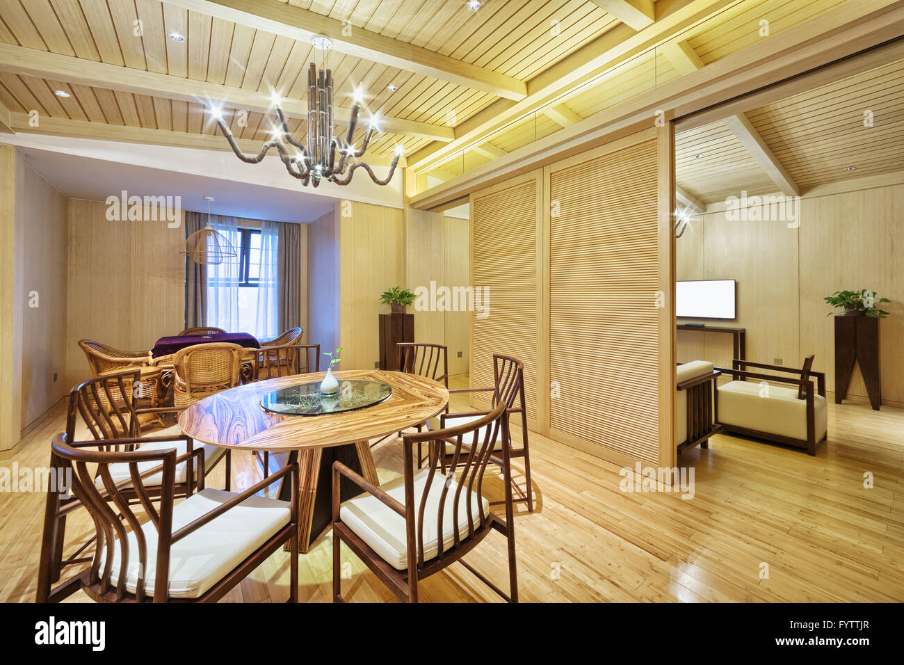 interior of modern dining room Stock Photo - Alamy