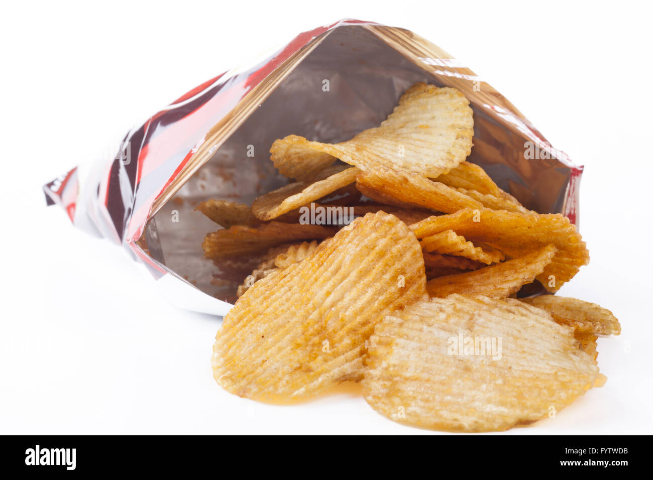 Chips from Bag Stock Photo Alamy