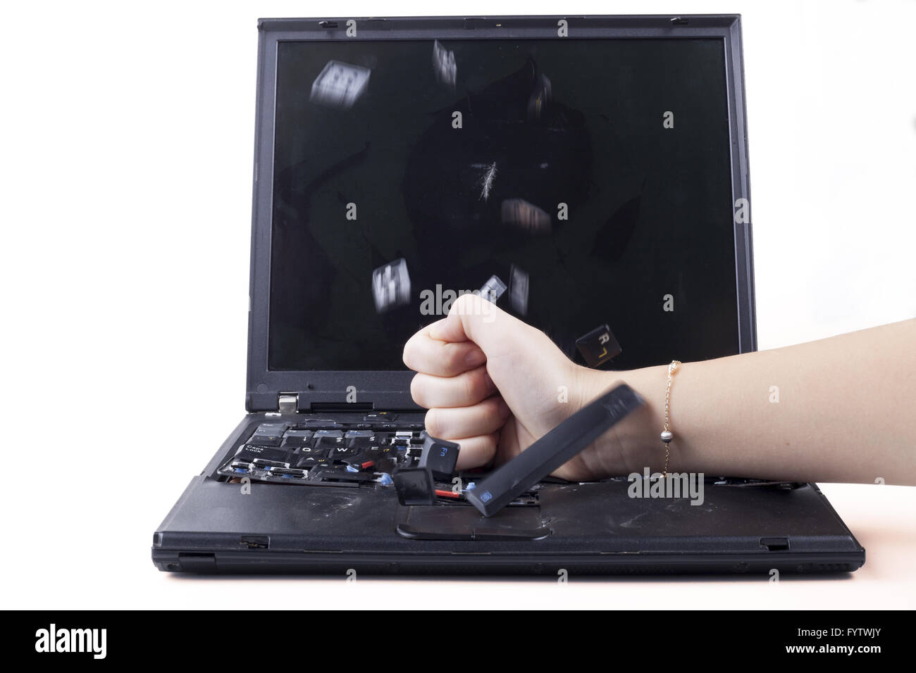 Smashing Hand Stock Photo Alamy