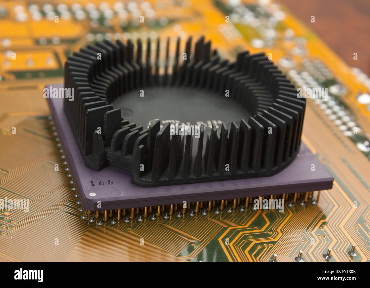 silicon chip Stock Photo