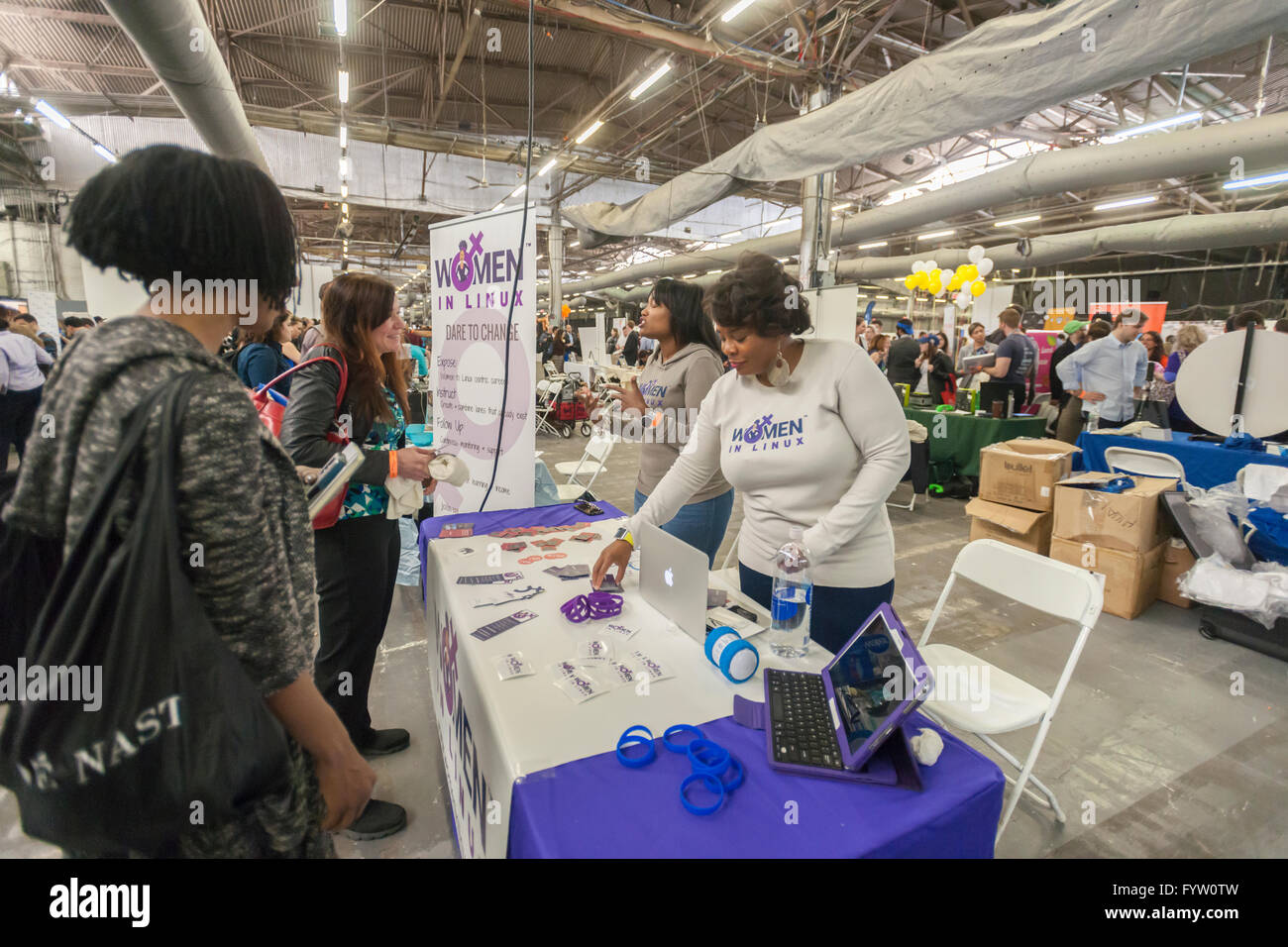 Linux Woman Women in Linux professional organization at the TechDay New York event ...