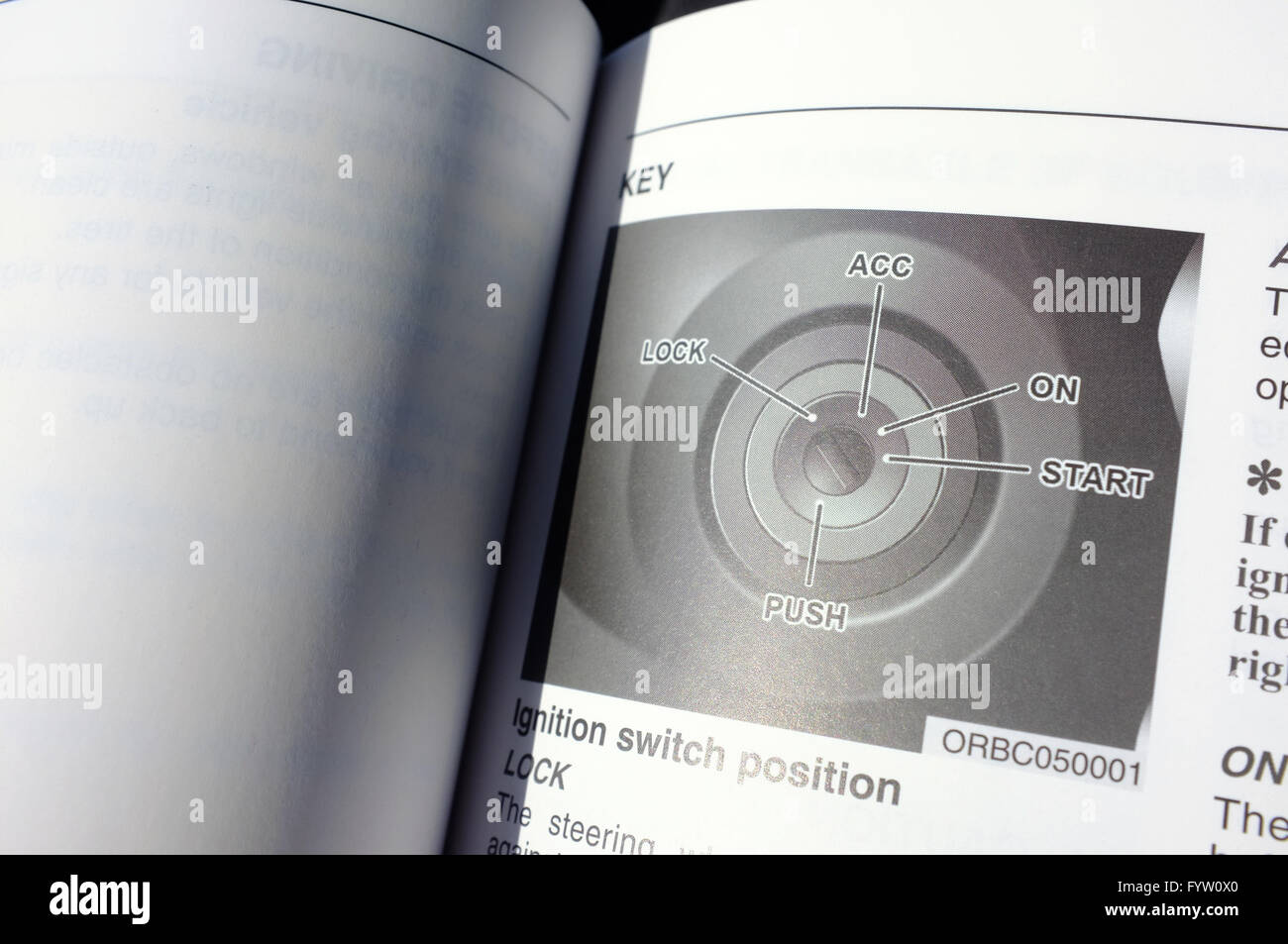 Ignition switch position explained in a Hyundai Accent Owner's Manual