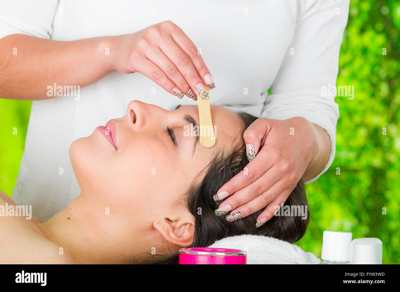 waxing facial hair