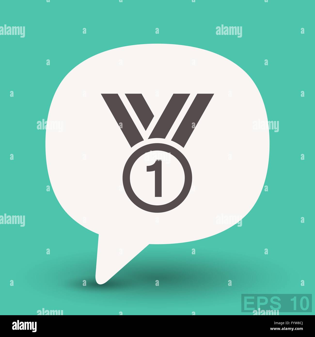 Pictograph of award. Vector concept illustration for design. Eps 10 ...