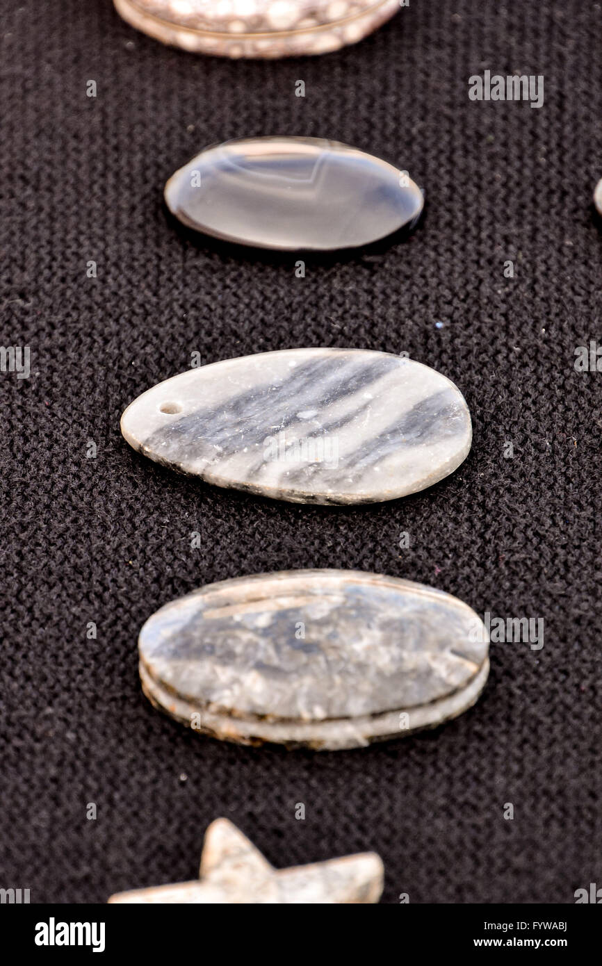 Semi Precious Rock Stone Jewel Stock Photo
