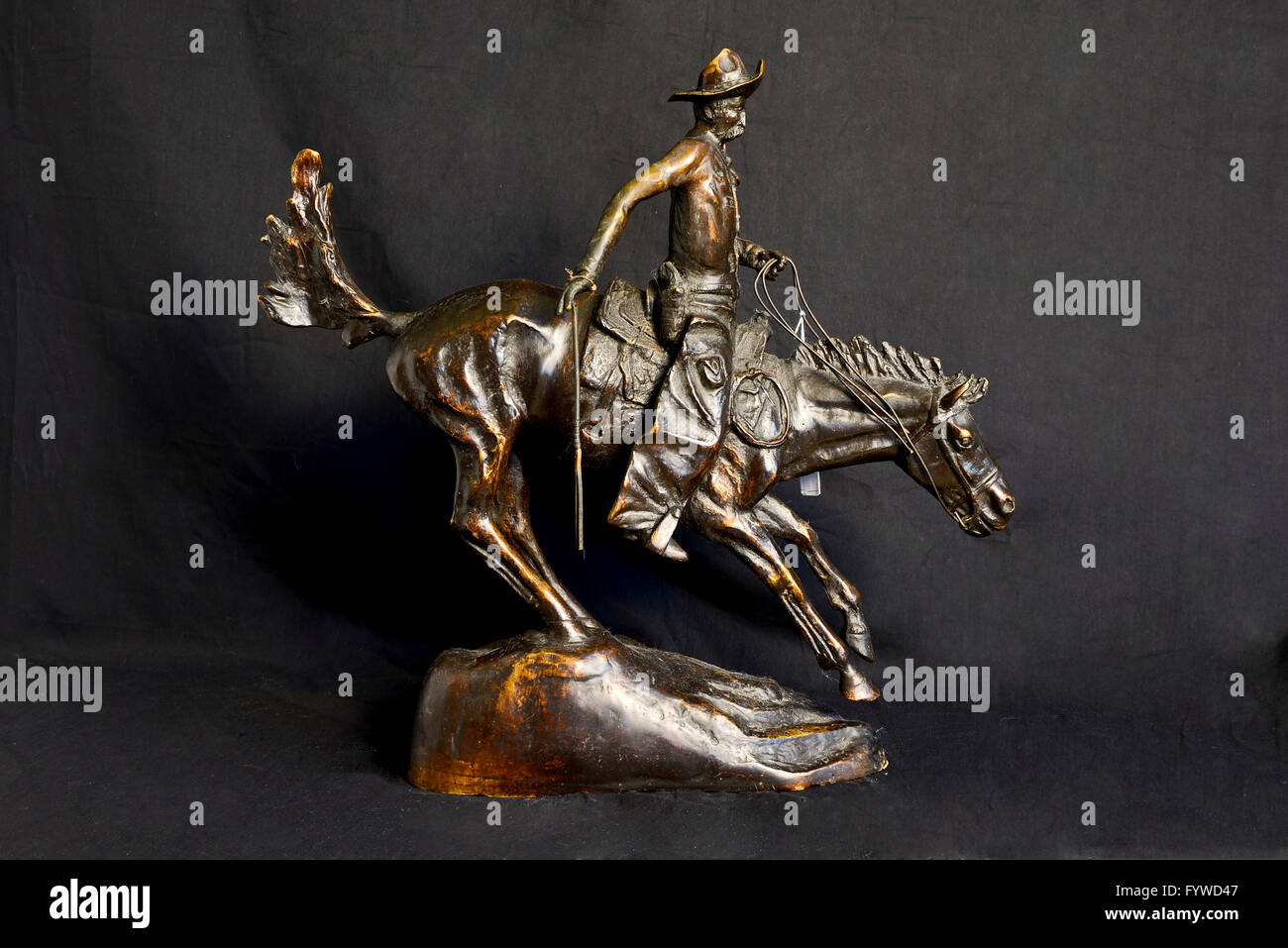 Frederic Remington Bronze Sculpture Stock Photo
