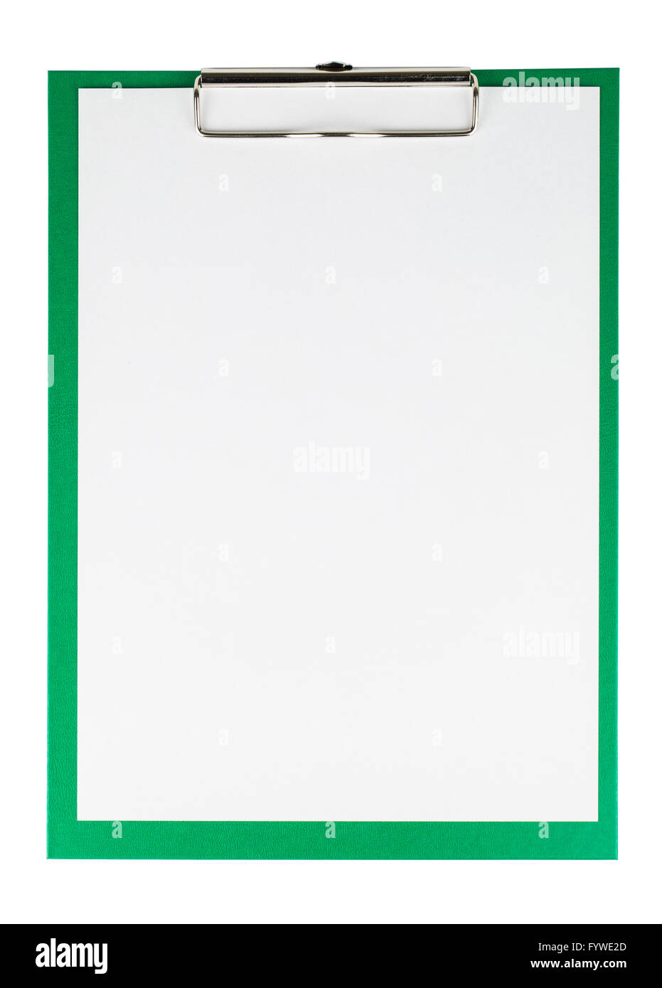 Green clipboard Stock Photo