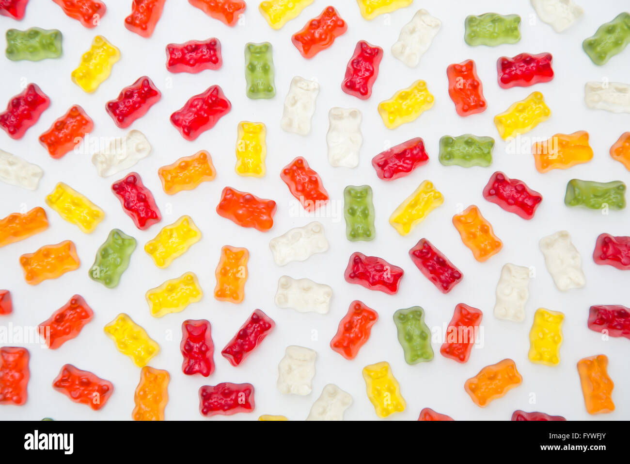 Colorful gummy bears Stock Photo