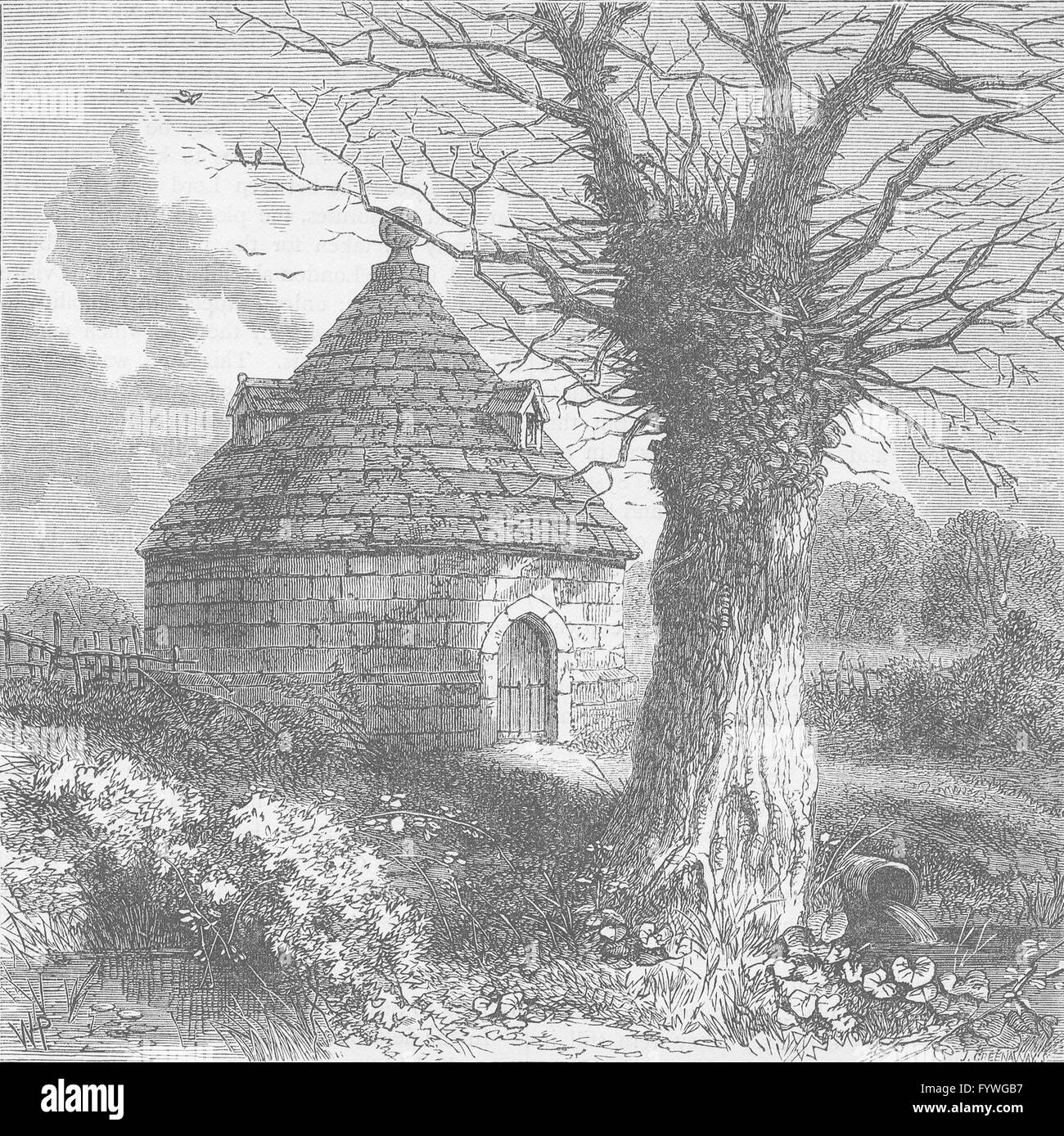 BAYSWATER The Bayswater conduit in 1798 (from pennant). London, print