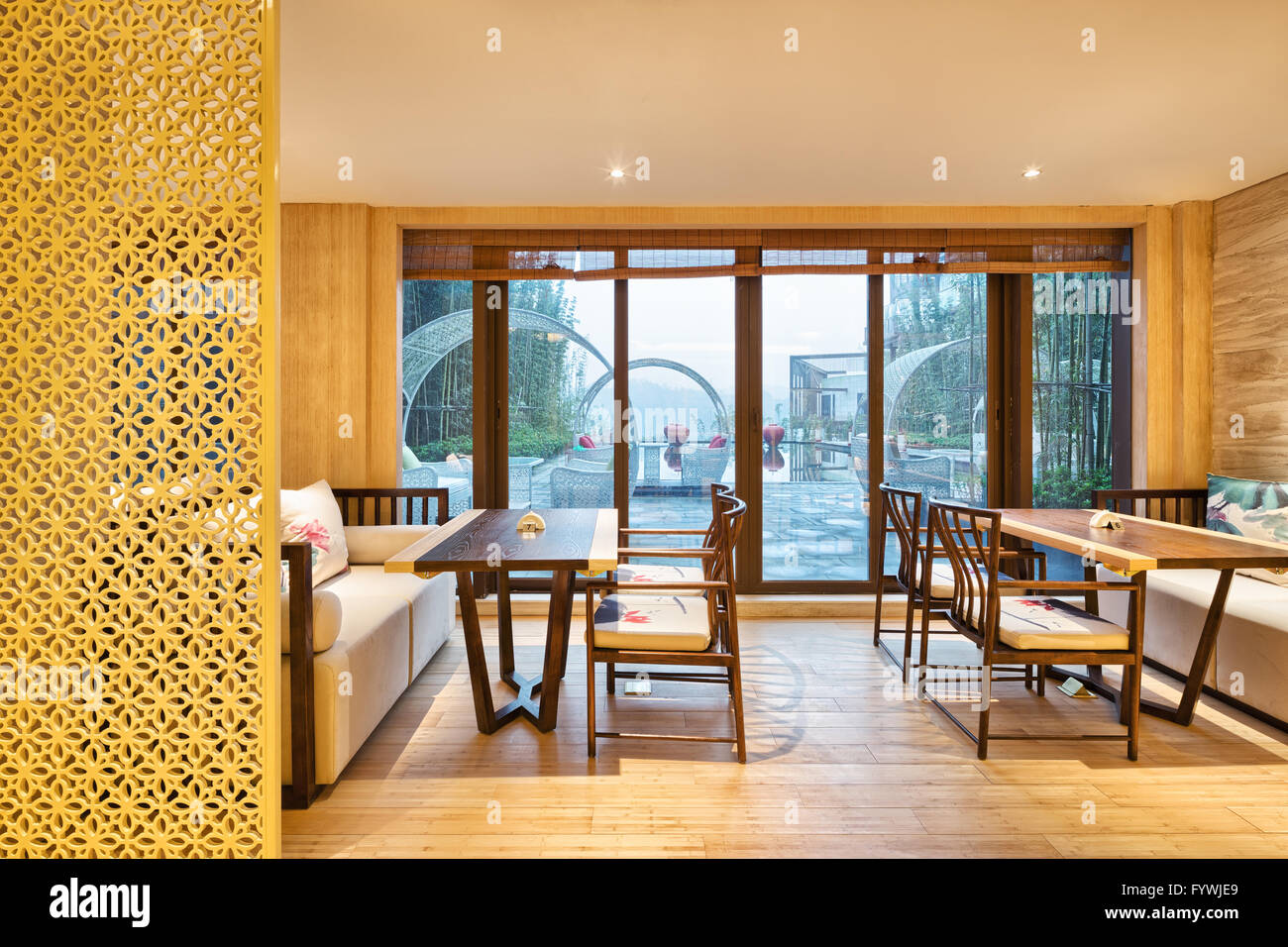 interior of modern dining room Stock Photo - Alamy