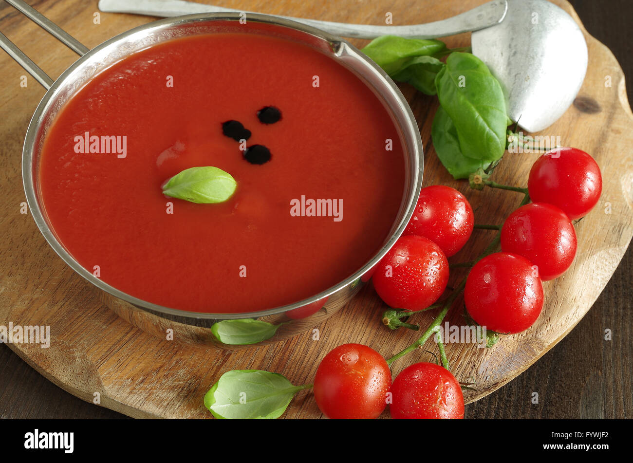 tomato soup Stock Photo