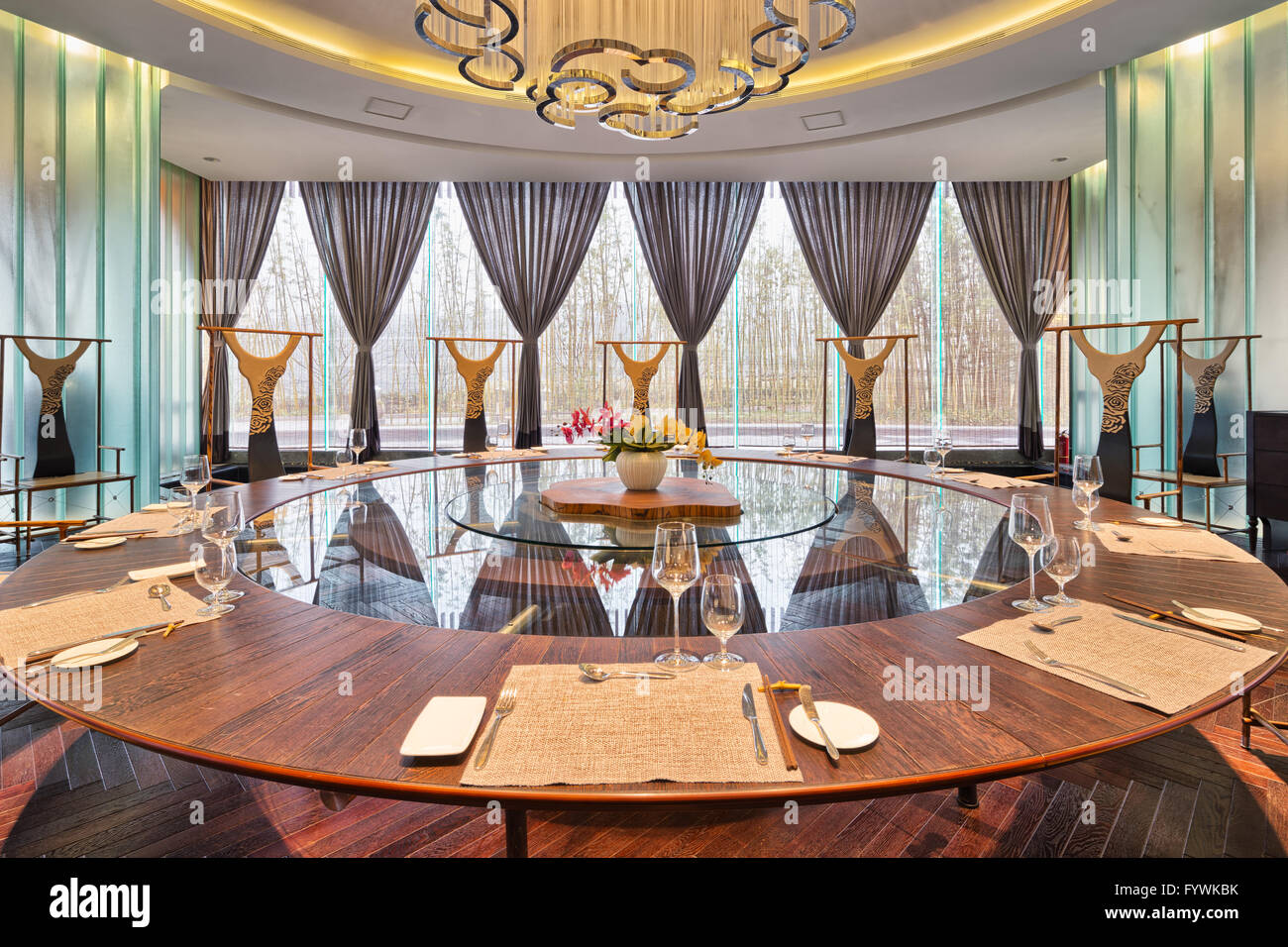 interior of modern dining room Stock Photo - Alamy