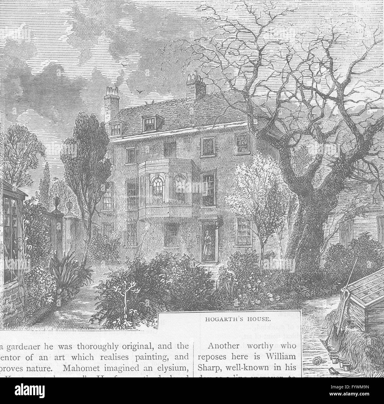 チズウィックハウスK020282。大きなフレーム写真。チズウィックハウス、ロンドン。入り口を見下ろす景色。 tk.gov.ba