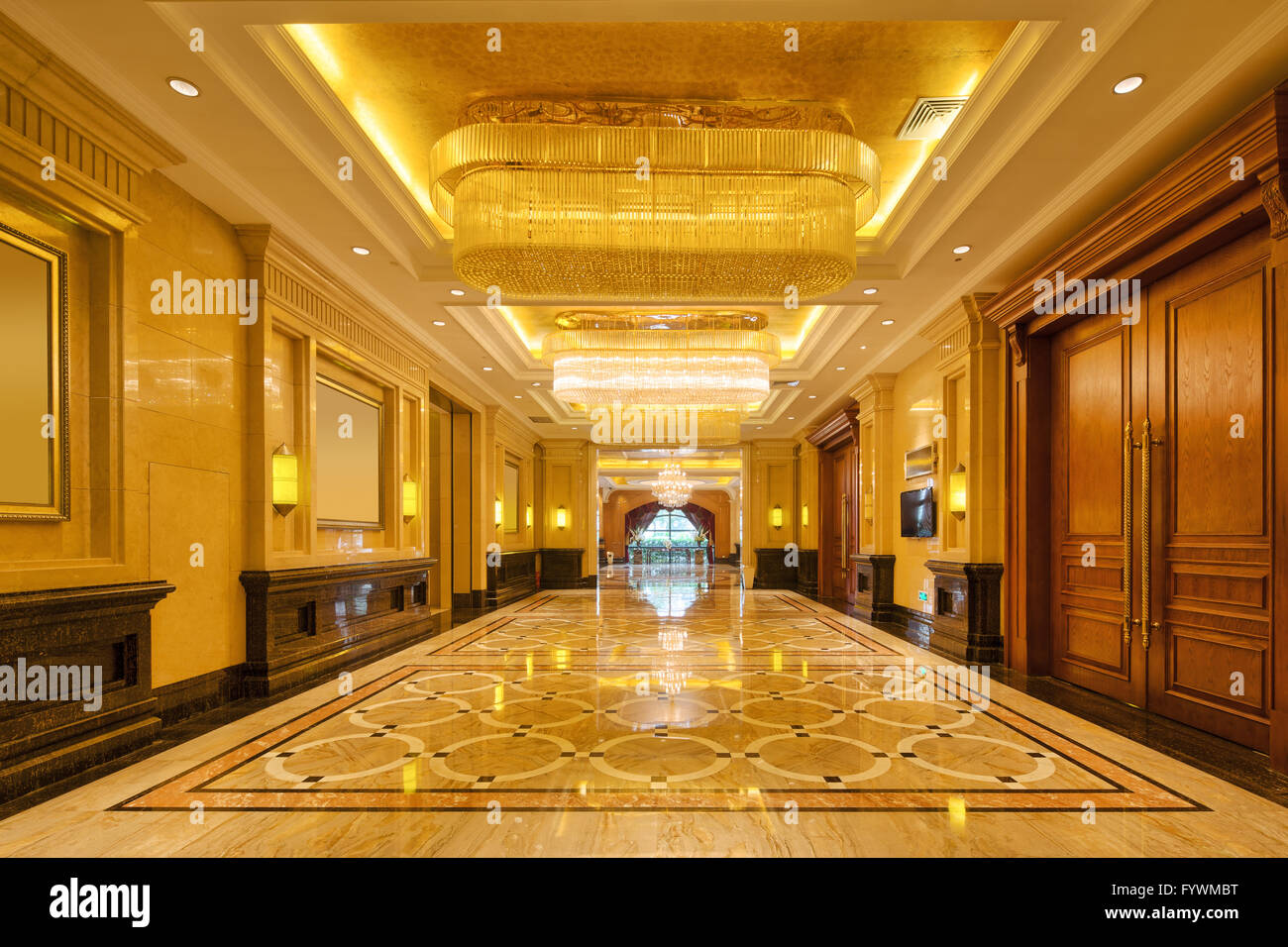 interior of luxury entrance hall Stock Photo
