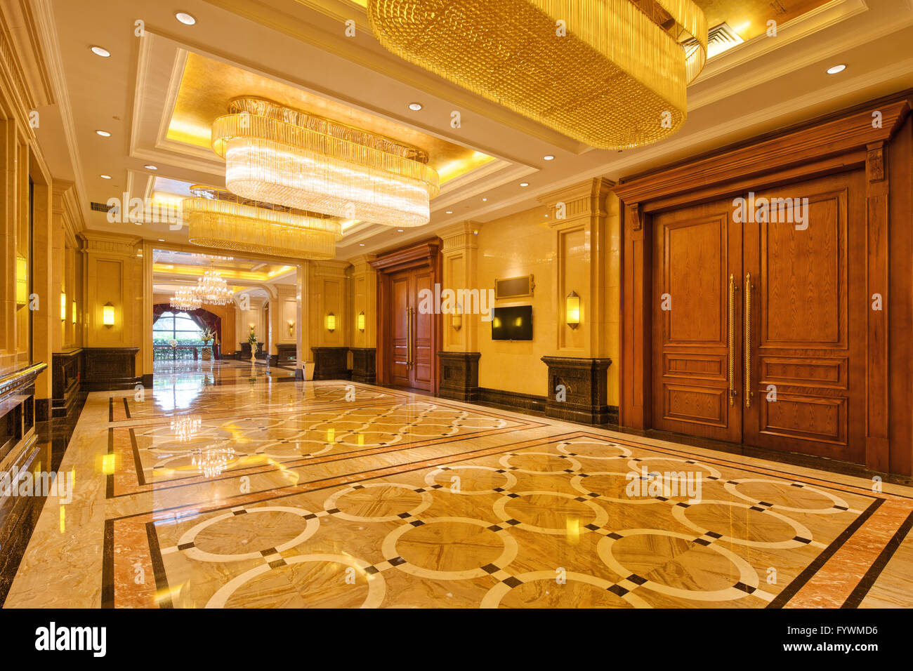 interior of luxury entrance hall Stock Photo