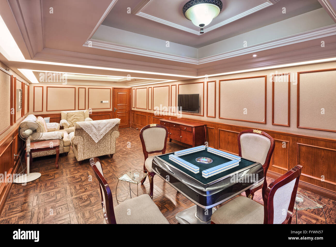 interior of luxury recreation room Stock Photo - Alamy