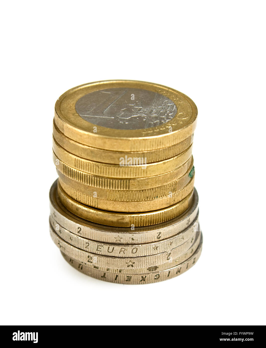 Stack coins Stock Photo