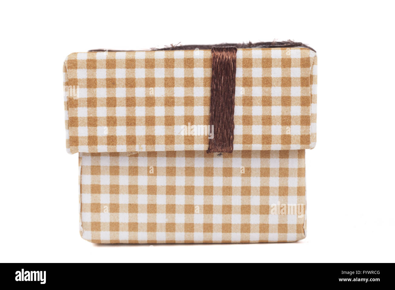 Simple brown package wrapped Cut Out Stock Images Pictures Alamy