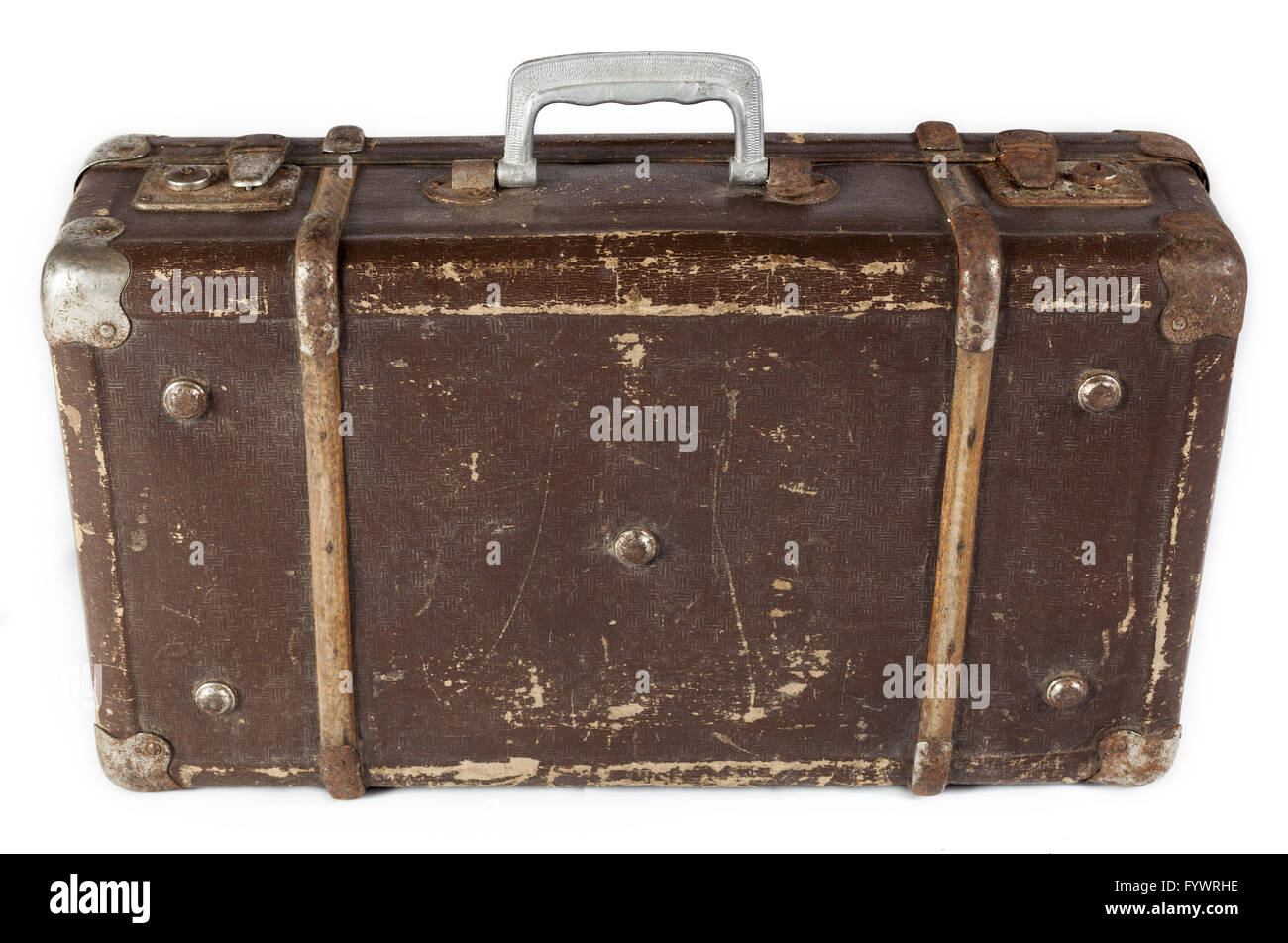Suitcase With Handle Stock Photo Alamy
