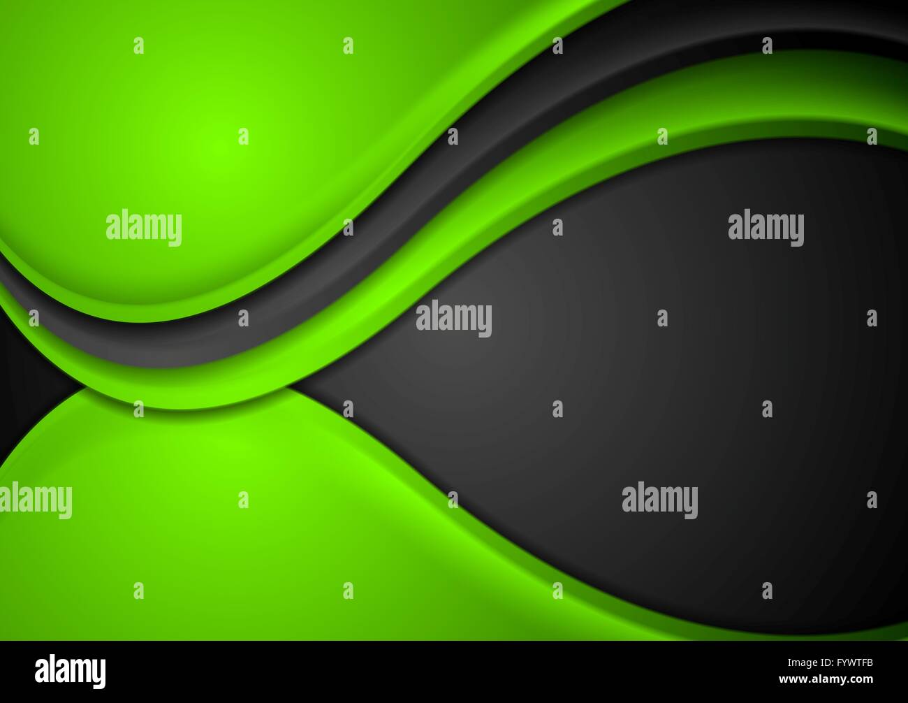 Green black abstract wavy background Stock Photo - Alamy