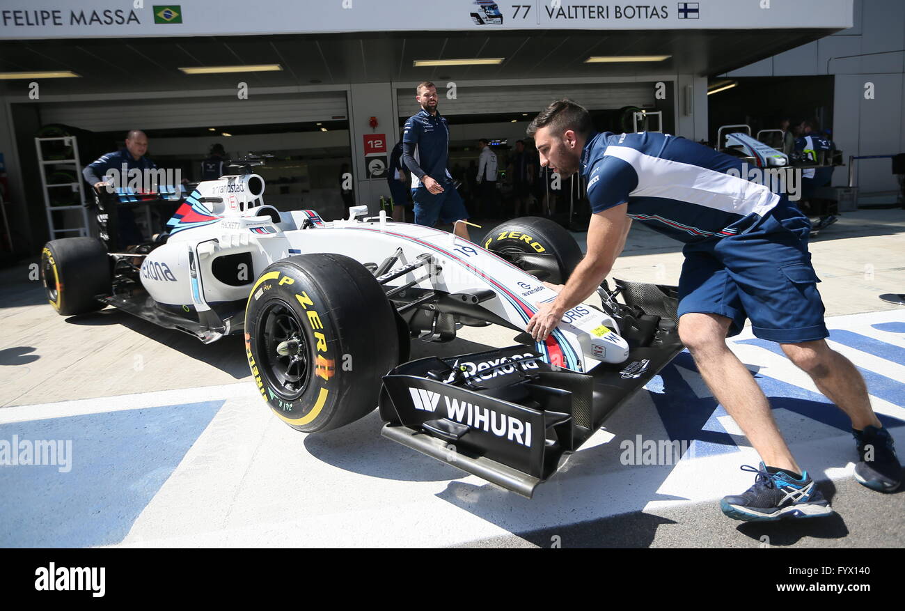 Sochi Russia 28th Apr 16 Williams Martini Racing F1 Team Stock Photo Alamy