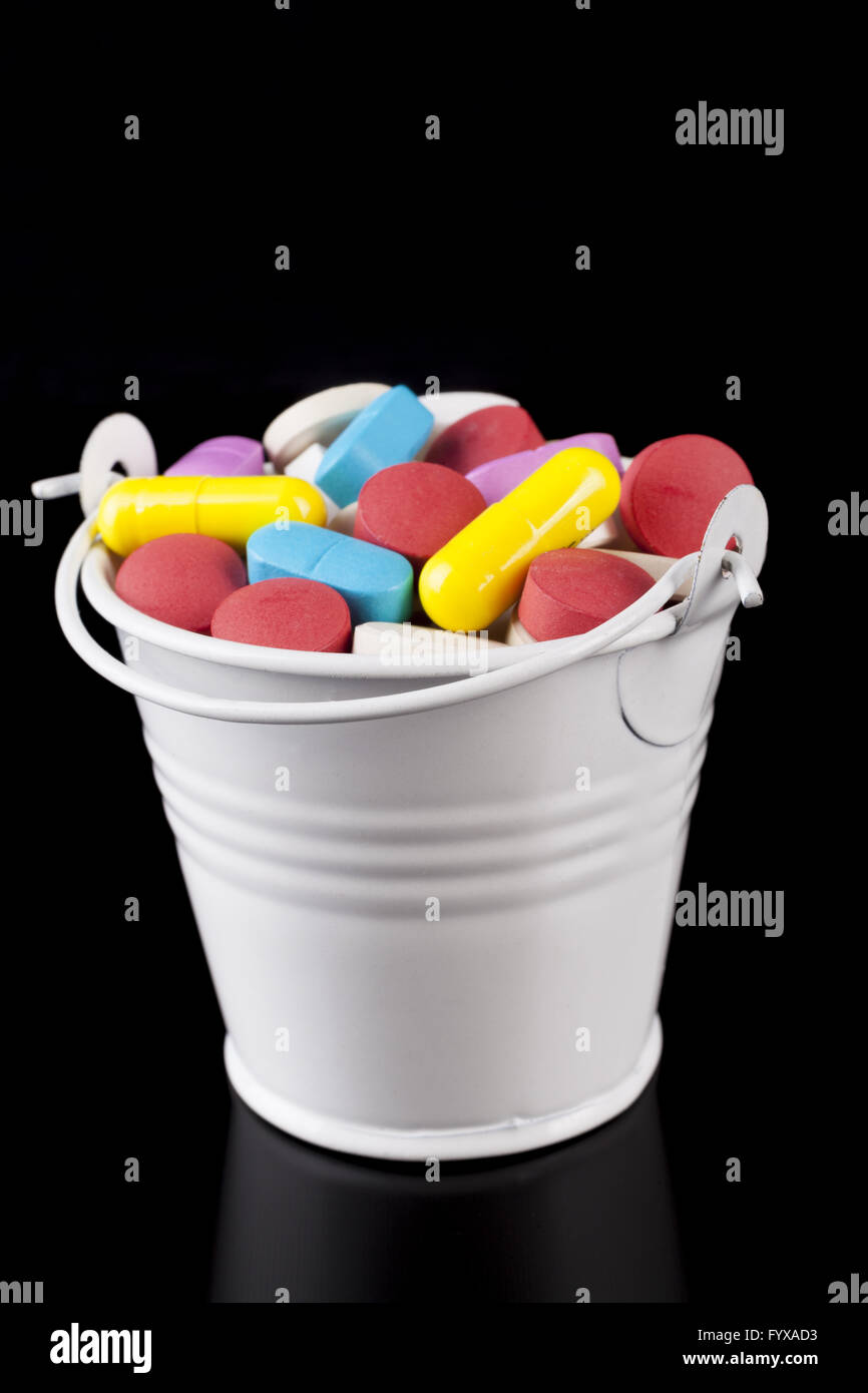 Bucket of pills hi-res stock photography and images - Alamy